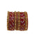 Handmade Red & Gold Glass Bangles Set – Elegant Traditional Jewelry for Weddings & Festivals