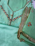 Unstitched Suit Material- 456 Green