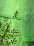 Unstitched Suit Material- 463 Green