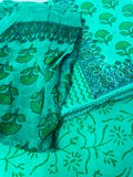 Unstitched Suit Material- 458 Green