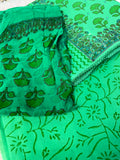 Unstitched Suit Material- 458 Green