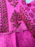 Unstitched Suit Material- 458 Pink