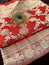 Majestic Red Banarasi Silk Saree