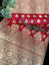 Majestic Hot Pink Banarasi Silk Saree