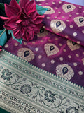Majestic Purple Banarasi Silk Saree