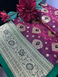 Majestic Purple Banarasi Silk Saree
