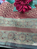 Maroon Banarasi Silk Saree