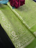 Green Banarasi Silk Saree