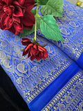 Blue Banarasi Silk Saree