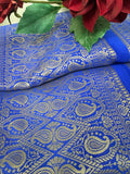 Blue Banarasi Silk Saree