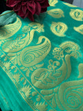 Green Banarasi Silk Saree
