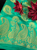 Green Banarasi Silk Saree
