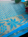 Blue Banarasi Silk Saree