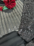 Black Georgette Saree with sequin work