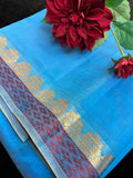 Blue Silk  Saree