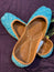 Handcrafted Turquoise Blue Beaded Juttis | Luxury Ethnic & Bridal Footwear