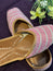 Luxury Pink Pearl Punjabi Jutti - Handcrafted Ethnic Footwear with Beadwork & Embellishments