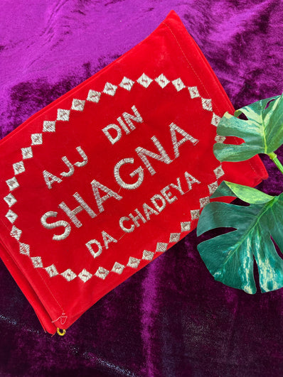 Luxury Velvet Chooda Cover | Bridal Chura Bangle Cover | Wedding Chooda Storage Pouch design 1