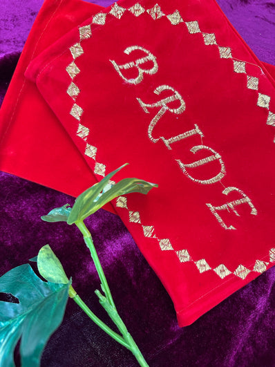 Luxury Velvet Chooda Cover | Bridal Chura Bangle Cover | Wedding Chooda Storage Pouch design 2