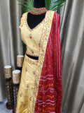 Party wear Lehenga in Gold Color