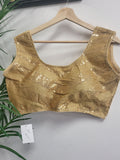 Party wear Blouse in Gold Color --PBL1