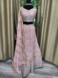Party wear Lehenga in Pink Color
