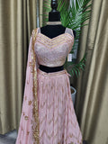 Party wear Lehenga in Pink Color