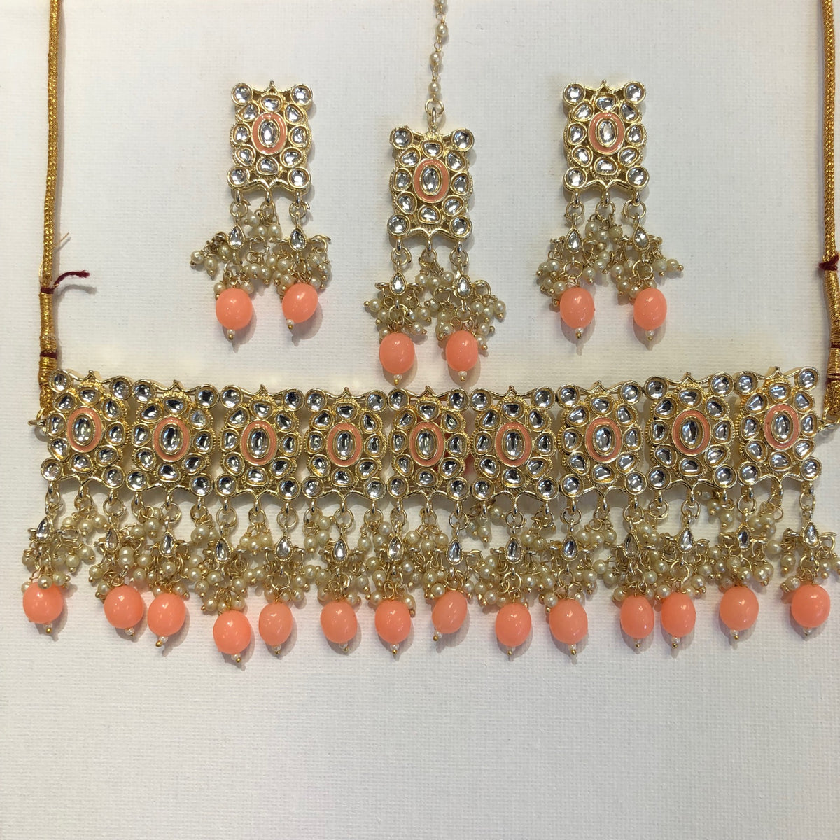 NKC-RD25 Kundan Necklace Set