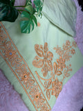 Unstitched Suit Material- 114  Light Green