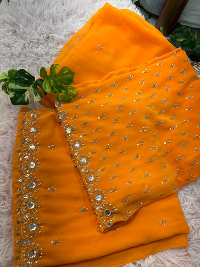 Unstitched Suit Material- 144 Peach