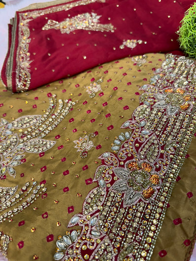 Unstitched Suit Material- 188 Khakhi