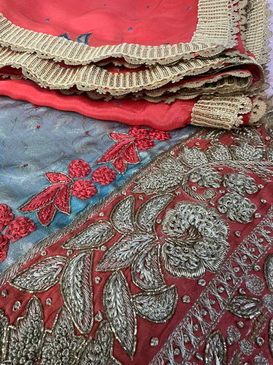 Unstitched Suit Material- 207 Light Blue