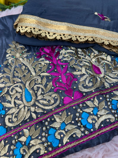 Unstitched Suit Material- 199 Grey