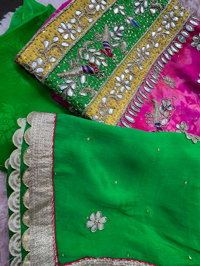 Unstitched Suit Material- 208 Pink