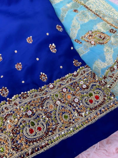 Unstitched Suit Material- 230 Royal Blue