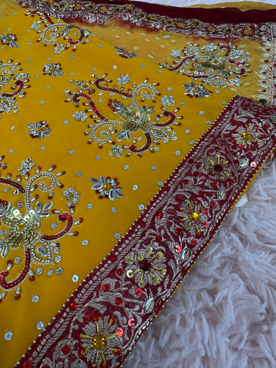 Unstitched Suit Material- 231  Mustard