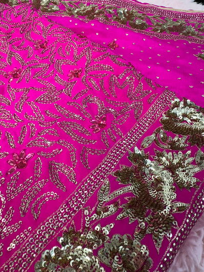 Unstitched Suit Material- 232 Pink