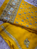 Unstitched Suit Material- 240 Yellow