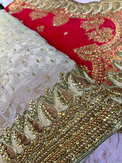 Unstitched Suit Material- 218 Bisque