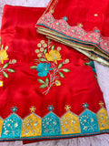 Unstitched Suit Material- 269 IndianRed