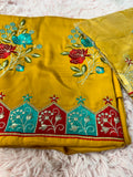 Unstitched Suit Material- 269 Yellow