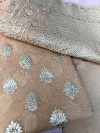 Unstitched Suit Material- 255 Beige