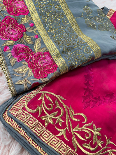 Unstitched Suit Material- 264 Grey