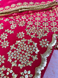 Unstitched Suit Material- 332 Hot Pink
