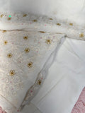 Unstitched Suit Material- 330 White