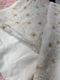 Unstitched Suit Material- 330 White
