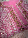 Unstitched Suit Material- 316 Pink