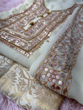 Unstitched Suit Material- 317 Ivory
