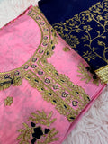 Unstitched Suit Material- 284 Pink