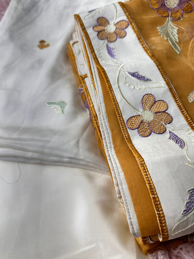 Unstitched Suit Material- 342 Ivory